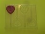 911 Heart with Cherub Chocolate or Hard Candy Lollipop Mold